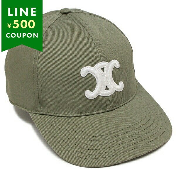 CELINE（セリーヌ） キャップ ベースボール トリオンフ カーキグリーン