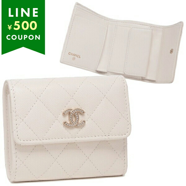【月末セール✨】シャネル♥三つ折り財布♥コンパクト CHANEL（シャネル） 再入荷 財布 新作 ミニ財布 新品 正規品 ゴールド