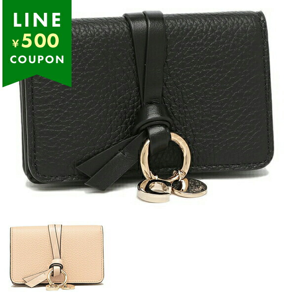 Chloe クロエ カードケース レディース ALPHABET CHC21WP015F57