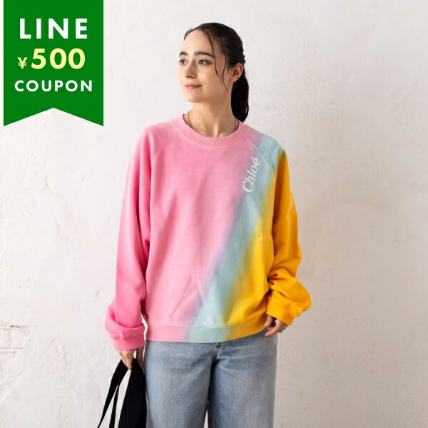 クロエ スウェット リサイクル オーガニックコットン ピンク マルチカラー レディース CHLOE CHC23AJH111916ZA 6ZA