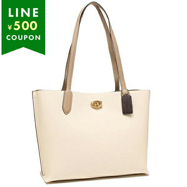【訳ありアウトレット】コーチ トートバッグ ウィロウ ホワイト ベージュ レディース COACH C0691 B4CAH WILLOW TOTE CHALK MULTI【ラッピング不可商品】 COACH（コーチ） 【訳ありアウトレット】コーチ トートバッグ ウィロウ