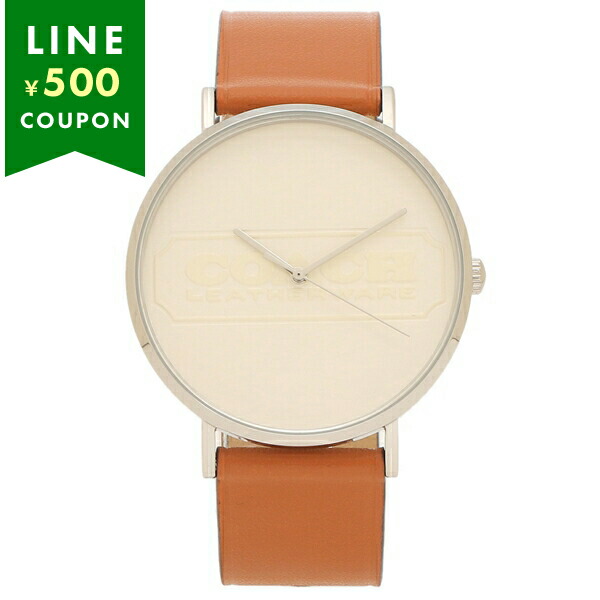 Yahoo! Yahoo!ショッピング(ヤフー ショッピング)コーチ メンズ 時計 チャールズ 41mm クォーツ ホワイト オレンジ COACH 14602600 レザー