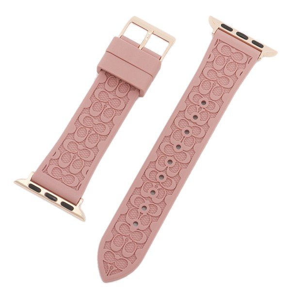 調節しました‼️COACHアップルウォッチ ピンクセラミック替え