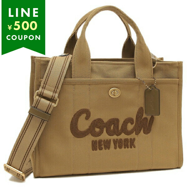 コーチ トートバッグ カーゴトート ベージュ レディース COACH CP158 B4XR7 A4対応 トートバッグ