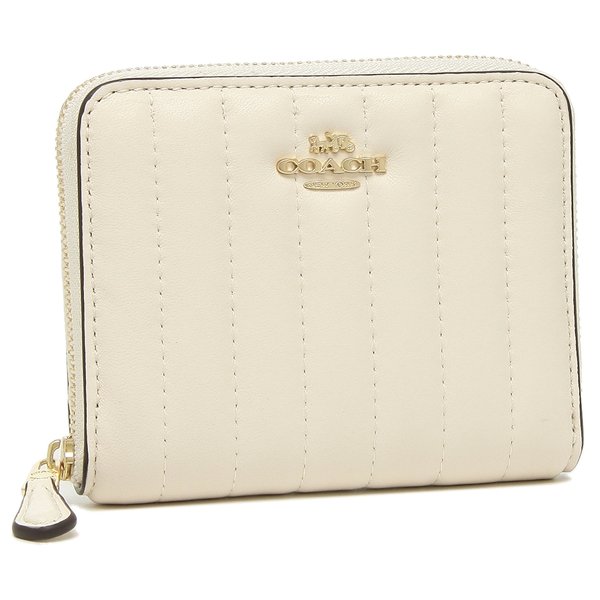 コーチ COACH 二つ折り財布 リニア キルティング スモールジップ 