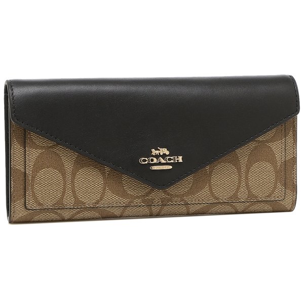 「P10％還元 28 10:00まで」コーチ COACH 長財布 シグネチャー レディース 3034 アウトレット