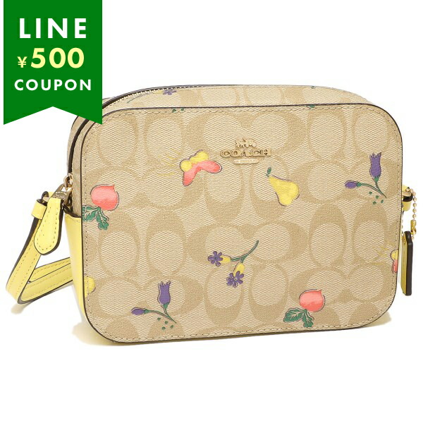 新品☆COACH ショルダーバッグ 花柄 ホワイト ショルダーバッグ