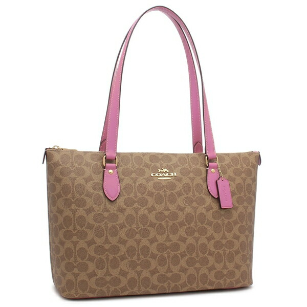 COACH - コーチ トートバッグ ピンク COACH シグネチャーの通販