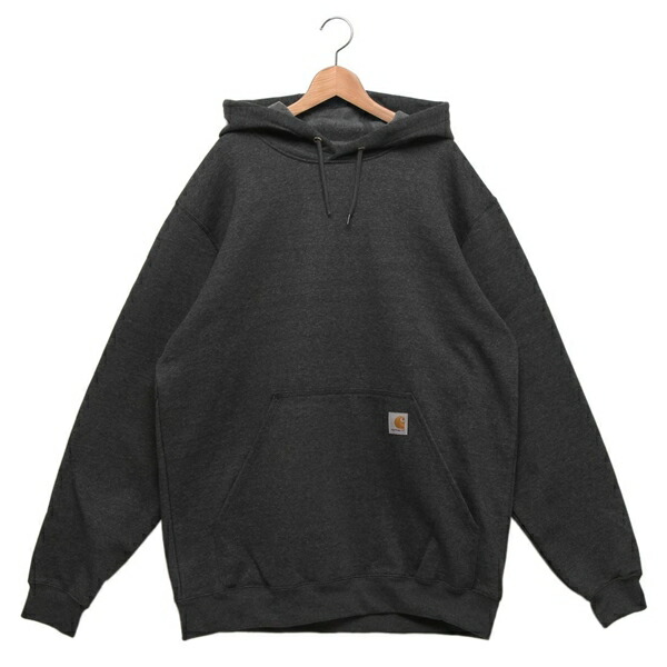 カーハート パーカー フーディー ミッドウェイトフードスウェット ワンポイント チャコールグレー メンズ レディース  Carhartt K121 Carhartt（カーハート） パーカー フーディー ミッドウェイトフード