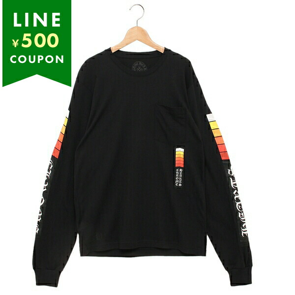 クロムハーツ Tシャツ カットソー ロングスリーブTシャツ ブラック メンズ CHROME HEARTS 252410 BLMU CHROME HEARTS（クロムハーツ） Tシャツ カットソー ロングスリーブT