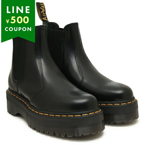 ドクターマーチン 2976 QUAD LEATHER PLATFORM CHELSEA BOOTS