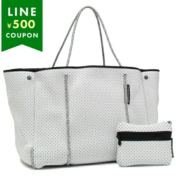 ステートオブエスケープ トートバッグ エスケープ キーフック ポーチ付き レディース STATE OF ESCAPE ESCWHT-GRY A4対応 STATE OF ESCAPE（ステイトオブエスケープ） ステートオブエスケープ