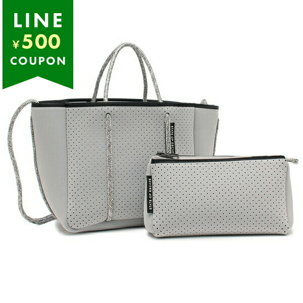 ステートオブエスケープ ショルダーバッグ プチエスケープ グレー ホワイト レディース STATE OF ESCAPE PTESCBLENDCLO STATE OF ESCAPE（ステイトオブエスケープ） ステートオブエスケープ