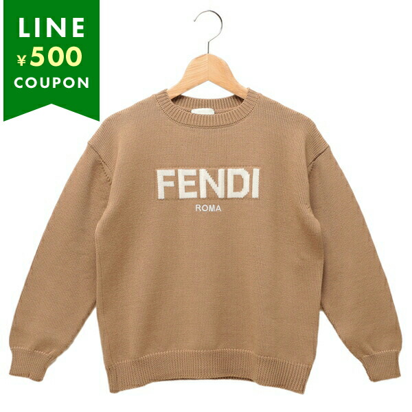 「高評価！」注目のレビュ FENDI ホワイト ブラウン セーター ニット 子供服 フェンディ その他