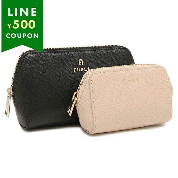FURLA（フルラ） ポーチ カメリア コスメポーチ セット ブラック 
