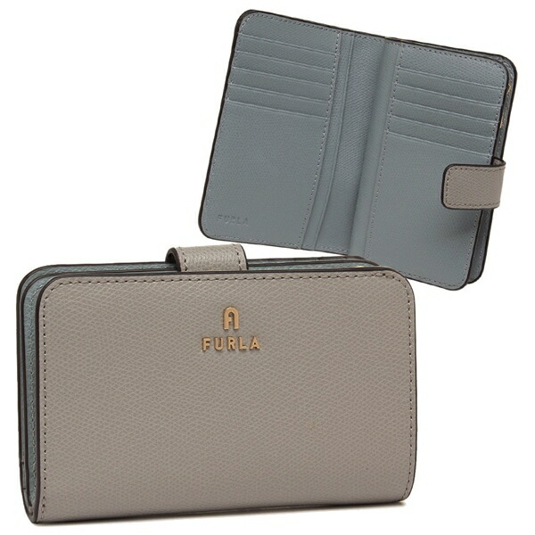 FURLA フルラ 二つ折り財布 小銭入付き カメリア WP00314 ARE000 4351S CAMELIA M レディース グレー FURLA（フルラ） 二つ折り財布 カメリア Mサイズ レディース FURLA