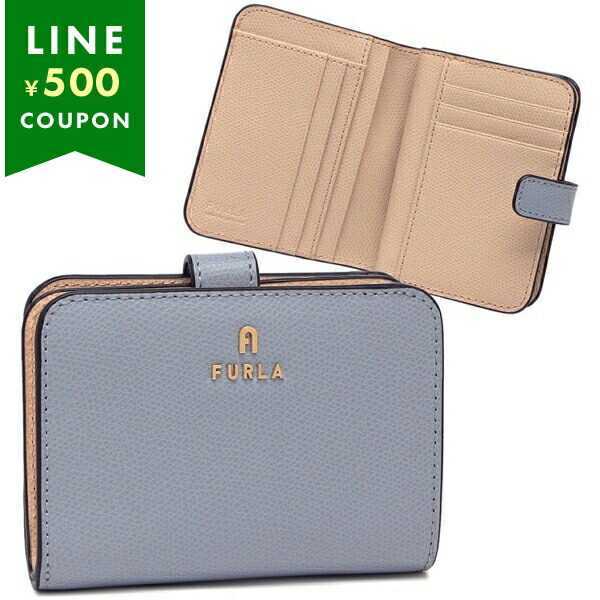 【国内即発】FURLA コンパクト財布 WP00315 3593S FURLA フルラ 二つ折り財布 カメリア ミニ財布 イエロー