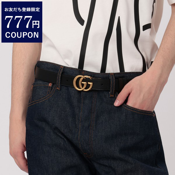 GUCCI グッチ ベルト ダブルG ブラック ブラウン メンズ 643847