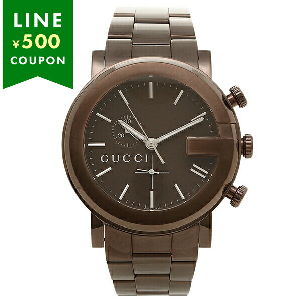 グッチ 時計 メンズ GUCCI YA101341 Gクロノ 日常生活防水 腕時計 ウォッチ ブラウ ...