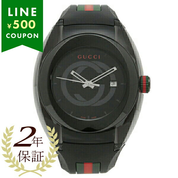Yahoo! Yahoo!ショッピング(ヤフー ショッピング)【2年保証】グッチ 腕時計 レディース メンズ GUCCI YA137107 ブラック
