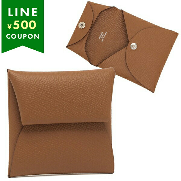 HERMES エルメス 小銭入れ コインケース バスティア ゴールド B刻印  