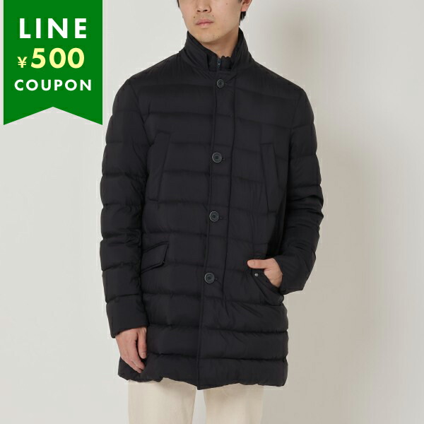 ヘルノ アウター ダウンジャケット コート イル カッポット スリムフィット ネイビー メンズ HERNO PI007ULE 19288 9200 HERNO（ヘルノ） アウター ダウンジャケット コート イル カッポット