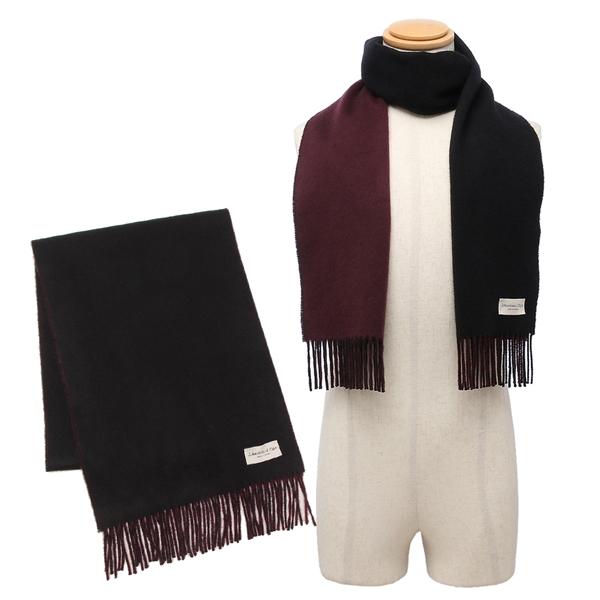 ジョンストンズ マフラー メンズ レディース JOHNSTONS OF ELGIN WA000020 CONTRAST REVERSIBLE  SCARF 中判