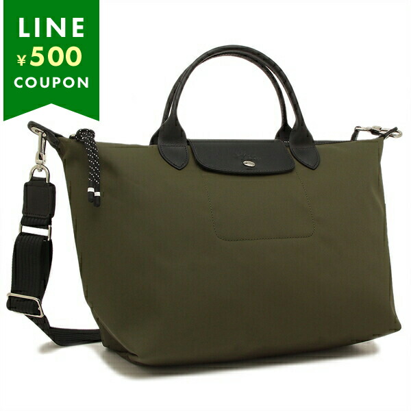ロンシャン ハンドバッグ ショルダーバッグ プリアージュ エナジー Lサイズ 2WAY カーキ レディース LONGCHAMP 1515 HSR 892 A4対応 LONGCHAMP（ロンシャン） ハンドバッグ ショルダー ル プリアージュ