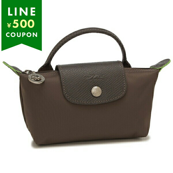 Yahoo! Yahoo!ショッピング(ヤフー ショッピング)ロンシャン ポーチ ル プリアージュ グリーン ミニバッグ ブラウン レディース LONGCHAMP 34175 919 813