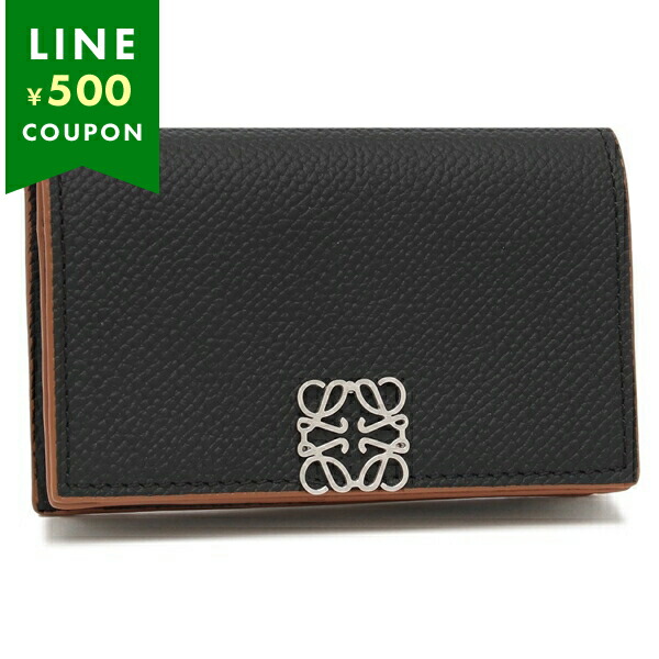 LOEWE ブラック レザー 名刺入れ ロエベ LOEWE LOEWE カードケース BUSINESS CARDHHOLDER