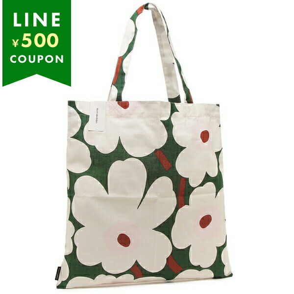行列のできるレビュー商品、集めました。高評価アイテム marimekko マリメッコ グリーン 花柄 ウニッコ トートバッグ バッグ