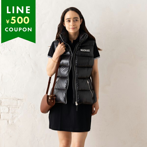 マッカージュ アウター ダウンジャケット コート チャヤ ダウンベスト ブラック レディース MACKAGE CHAYA C0001 Mackage マッカージュ アウター ダウンジャケット コート チャヤ