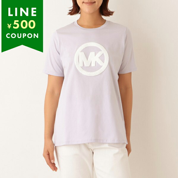 マイケルコース アウトレット Tシャツ パープル レディース MICHAEL KORS JF150I897J LVNDR MIST