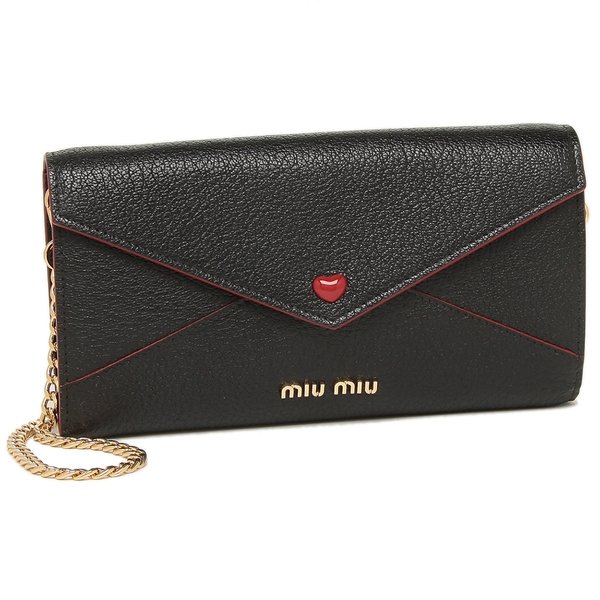 ミュウミュウ ショルダーバッグ マドラスラブ お財布ショルダー レディース MIU MIU 5DH060 2BC3