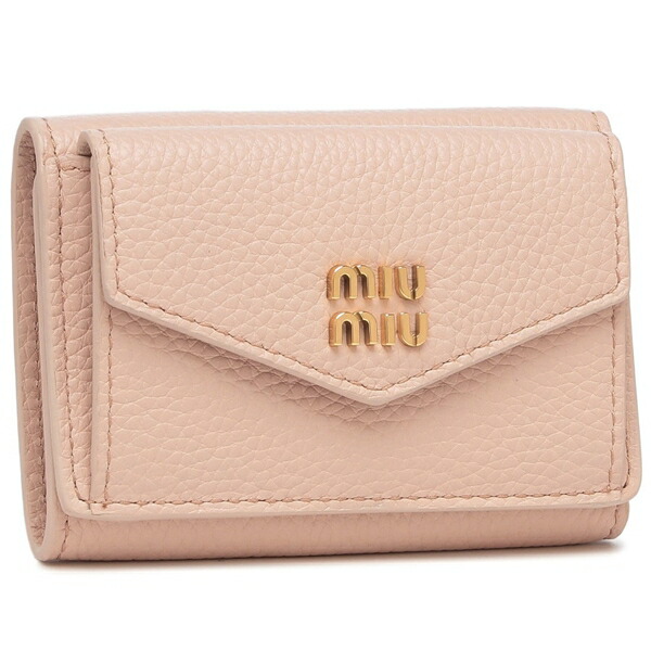 【新品】ミュウミュウ 5MH021 財布 miu miu（ミュウミュウ） 三つ折り財布 5MH021 ADT7 レディース ヴィッ