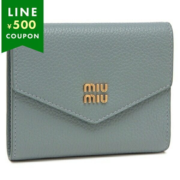 Miu Miu ライトブルー 二つ折り財布 Amazon | [ミュウミュウ] MIU MIU 2つ折り財布 5MV204 2F3R