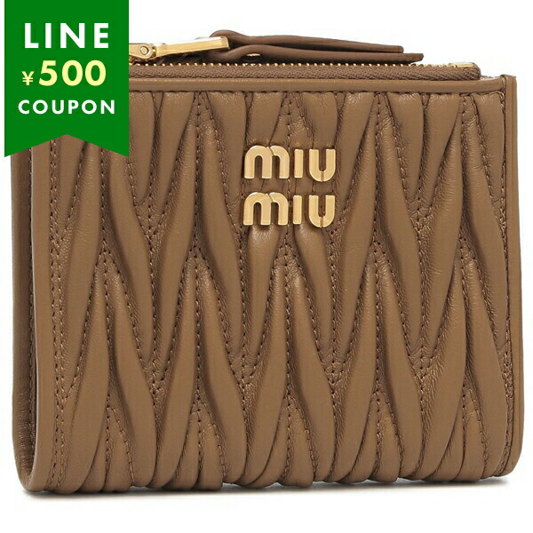 �~���E�~���E ��܂���z �}�e���b�Z �u���E�� �S�[���h ���f�B�[�X MIU MIU 5ML024 AFPP F098L