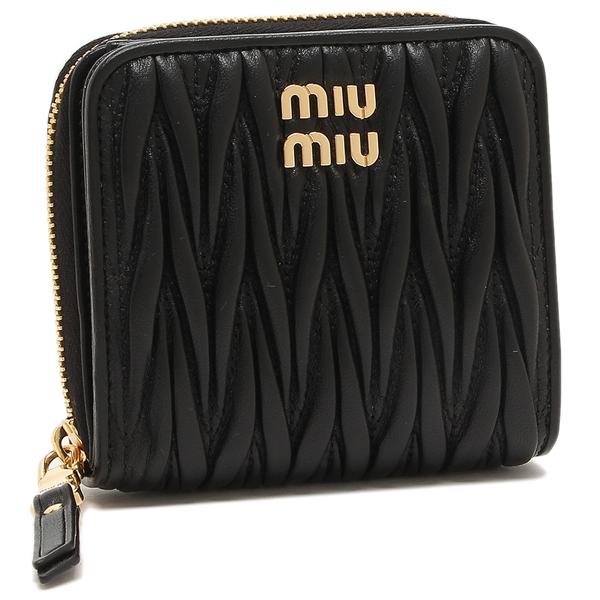 ミュウミュウ 二つ折り財布 マテラッセ ミニ財布 レディース MIU MIU 5ML522 2FPP