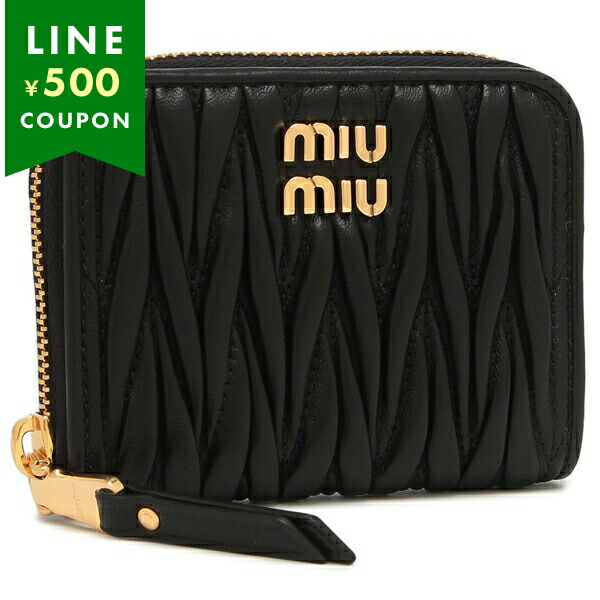 �~���E�~���E ���K���� �R�C���P�[�X �}�e���b�Z �u���b�N �S�[���h ���f�B�[�X MIU MIU 5MM268 AFPP F0002