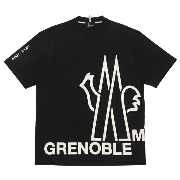 MONCLER モンクレール　半袖　Tシャツ　腕ロゴ　ブラック　Mサイズ　柔らか MONCLER モンクレール ロゴ半袖Tシャツ レディース イタリア正規