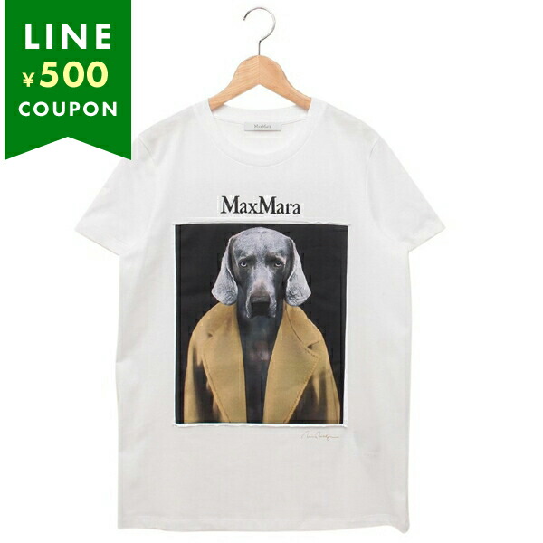 マックスマーラ Tシャツ カットソー チプリア ホワイト ピンク レディース Max Mara 2421946071600 014
