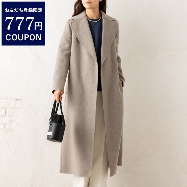 Max Mara マックスマーラ コート ポルド ベルト付き ベージュ