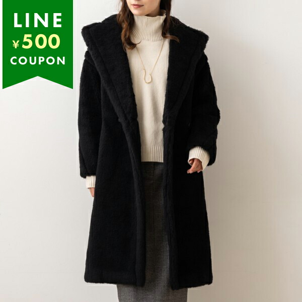 公式の  Max Mara マックスマーラ コート テッドガール ブラック ジャケット・アウター