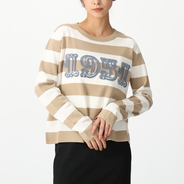 マックスマーラ ニット セーター ヴィテルボ レディース Max Mara 2521366091600 VITERBO ボーダーの画像