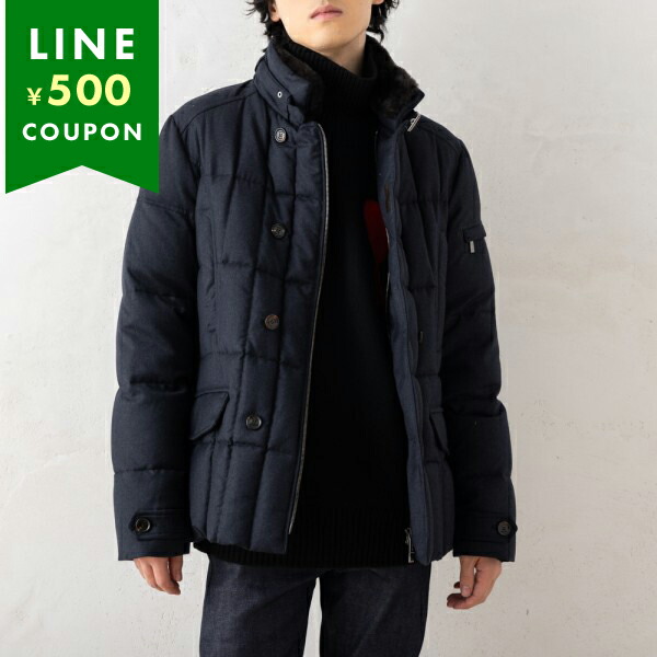 MOORER（ムーレー） ダウンジャケット コート シーロ ネイビー メンズ