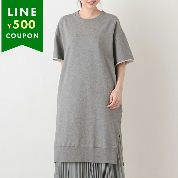 エムエムシックス メゾンマルジェラ ワンピース トップス ドレス グレー レディース MM6 Maison Margiela S52CT0650 S25337 858M MM6 エムエムシックス メゾンマルジェラ ワンピース ドレス トップス