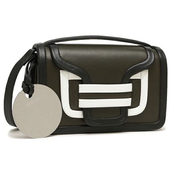 ショルダーバッグ・ポシェット PIERRE HARDY QV08 ALPHA BLACK NAVY ALPHA women's bag in black & navy blue leather — PIERRE HARDY