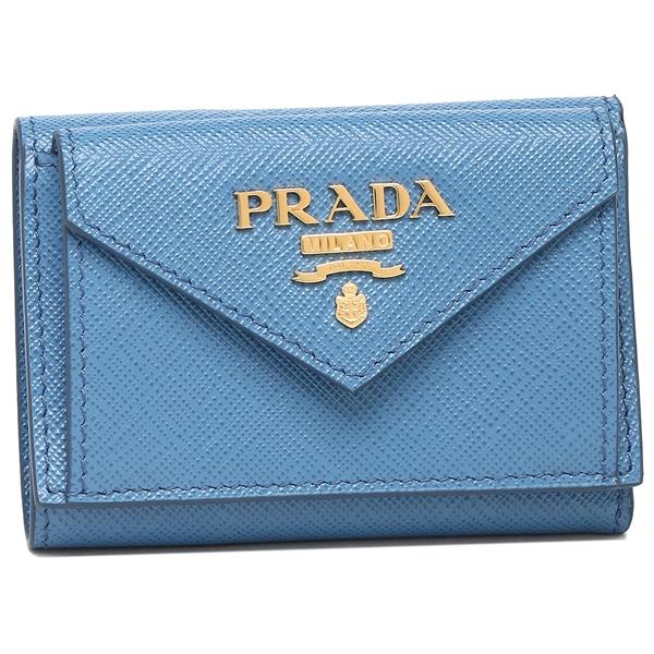 プラダ 三つ折り財布 サフィアーノ ミニ財布 レディース PRADA 1MH021