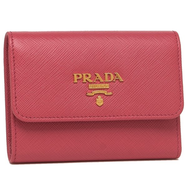 プラダ 三つ折り財布 サフィアーノ ミニ財布 レディース PRADA 1MH840