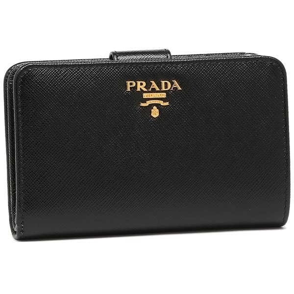 「ポイント5％ 6/16 10:00まで」プラダ 二つ折り財布 サフィアーノ レディース PRADA 1ML225 QWA